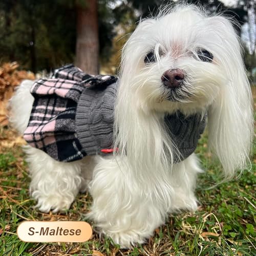 KYEESE Dog Sweater Knitwear with Bowtie for Small Dogs R875009