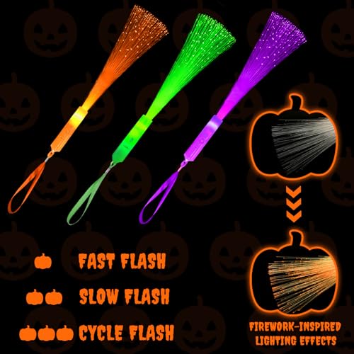 Christmas Fiber Optic Wand Party Favors for Kids, 12 Pack Glow Sticks Toys R421537