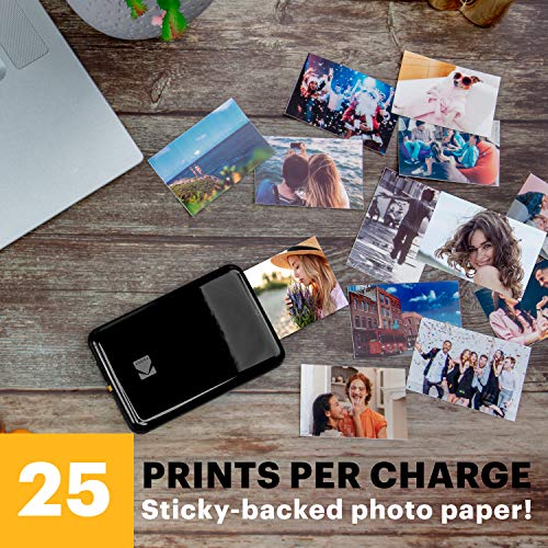 KODAK Step Instant Smartphone Photo Printer - Portable Wireless Zink 2x3" - White G38776