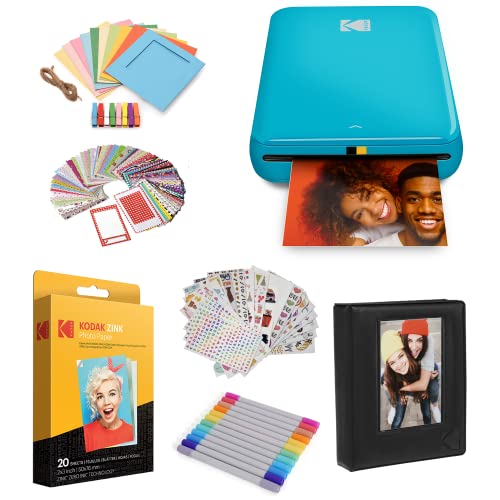 KODAK Step Instant Smartphone Photo Printer - Portable Wireless Zink 2x3" - White G38776