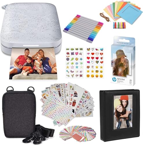 HP Sprocket Portable 2x3 Instant Photo Printer (Luna Pearl) A89391