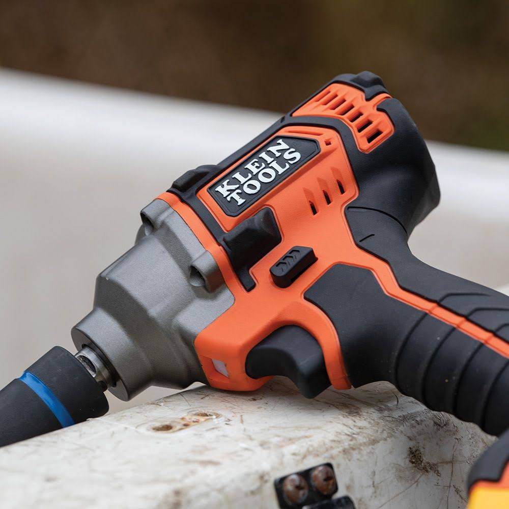 Klein Tools BAT20CW Battery-Operated Compact Impact Wrench, 1/2-Inch Detent Pin I8625