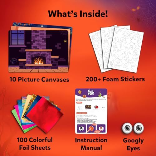 Skillmatics Foil Fun Christmas Ornaments, Mess Free Art Craft Kit for Kids Ages 4-9 S207