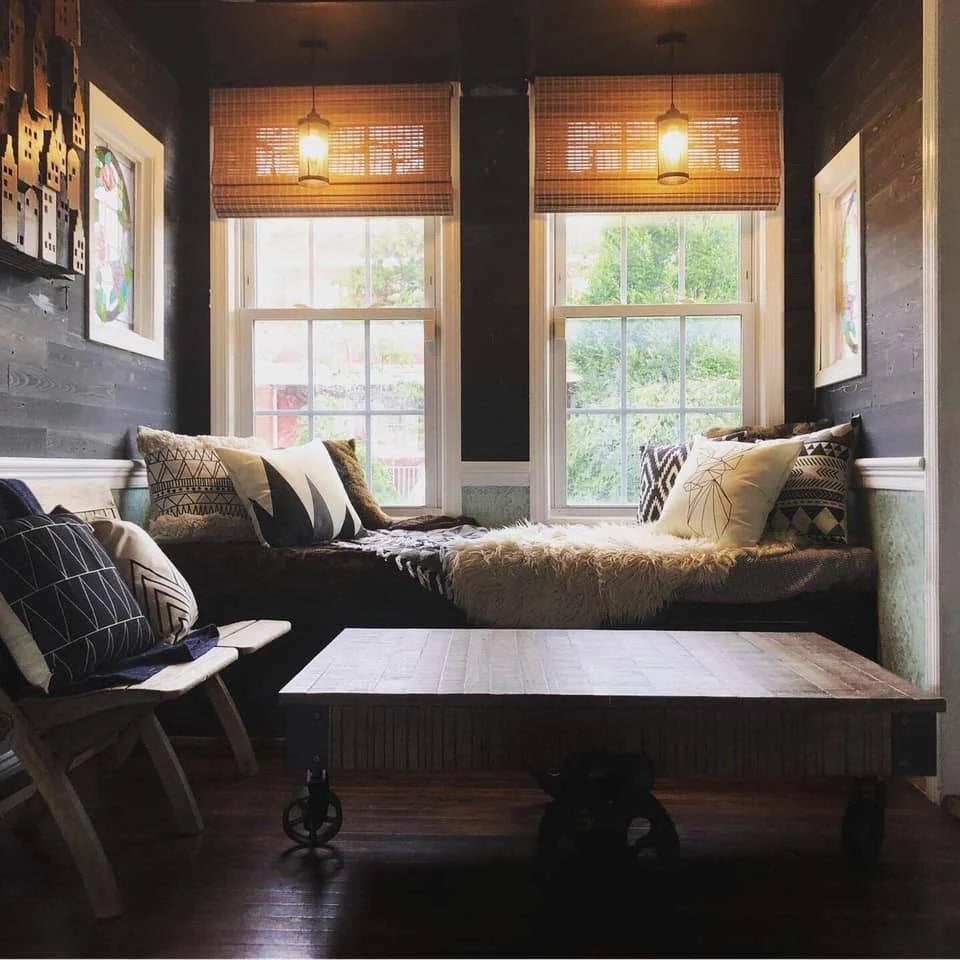 Timberchic 274 Peel and Stick Reclaimed Black Ice Wood Planks Y498891
