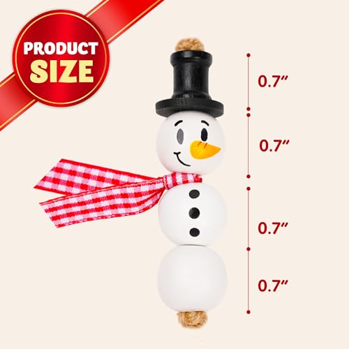 JOYIN 202 Pcs Christmas Wooden Beads Craft Kit, DIY Ornaments for Kids Q47641