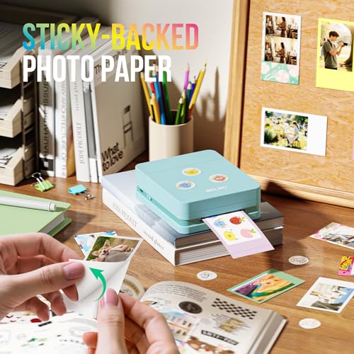 Nelko PP01 Portable Mini Photo Printer for iOS & Android, White Z15552