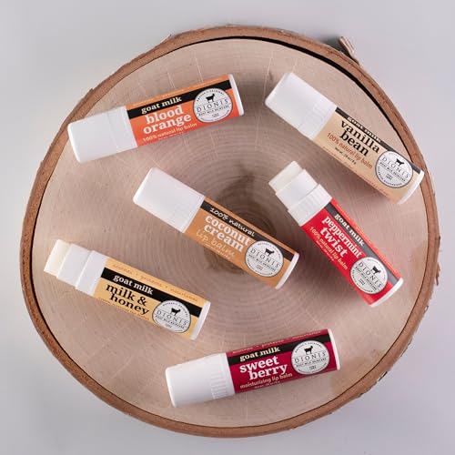 Dionis Goat Milk Lip Balm Ornament 6-Piece Variety Pack S6767