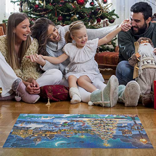 Becko 1000 Piece Wooden Jigsaw Puzzle for Adults, Snow Scene N4512