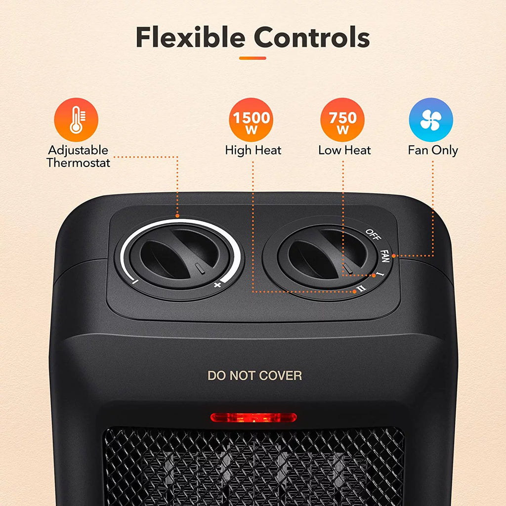 GiveBest Portable Ceramic Space Heater with Overheat Protection, 1500W R3567