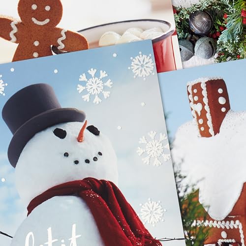 Hallmark Boxed Christmas Cards Festive Foil, 40 Cards with Envelopes S22215