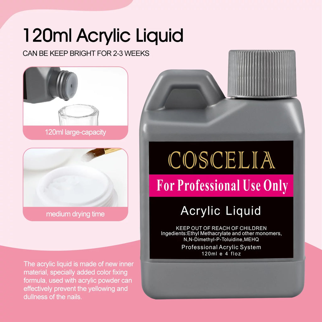 Coscelia Acrylic Nail Kit with UV Light and Nail Drill O96265
