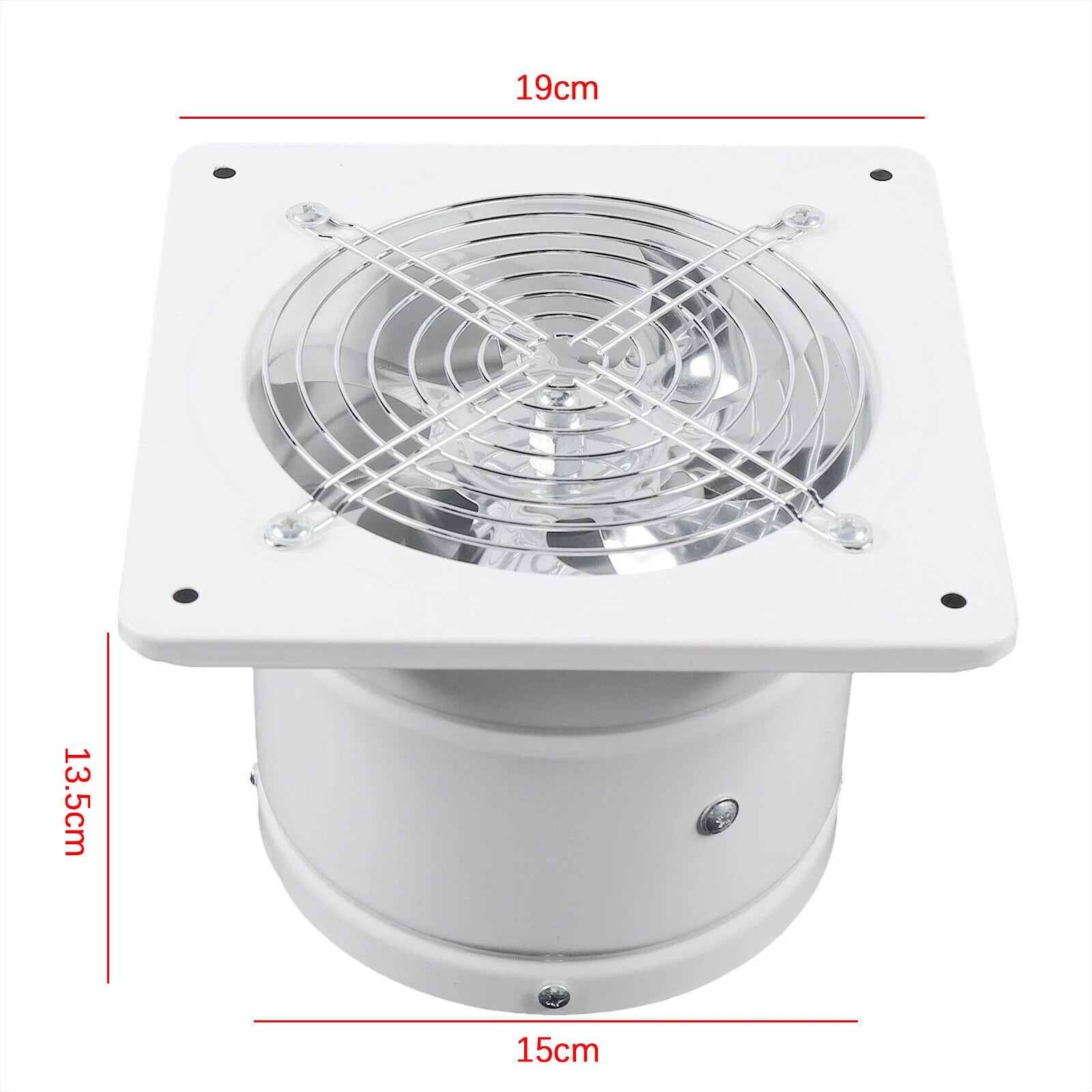 6" Wall Mounted Exhaust Fan for Bathroom Ventilation W500