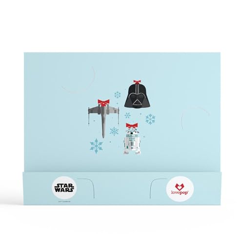 Lovepop Star Wars Galaxy's Greetings Wreath Pop Up Christmas Card F5861