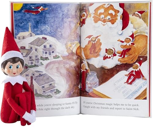 The Elf on the Shelf Christmas Tradition Box Set Girl Scout Elf (Blue Eyed) with Book and Snowflake Skirt O75604