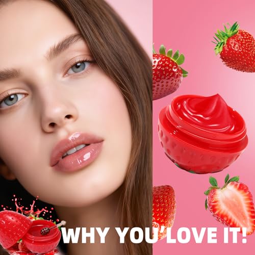 6 PCS Mini Bee Lip Balm Fruit Pot Set for Teens Girls K98258