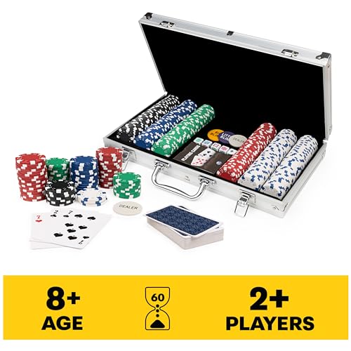 Spin Master Games Cardinal Classics 300-Piece Poker Set with Aluminum Case G10767