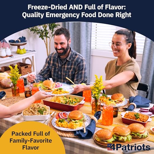 4Patriots 2-Week Survival Food Kit, 84 Servings, 25-Year Shelf Life T5486