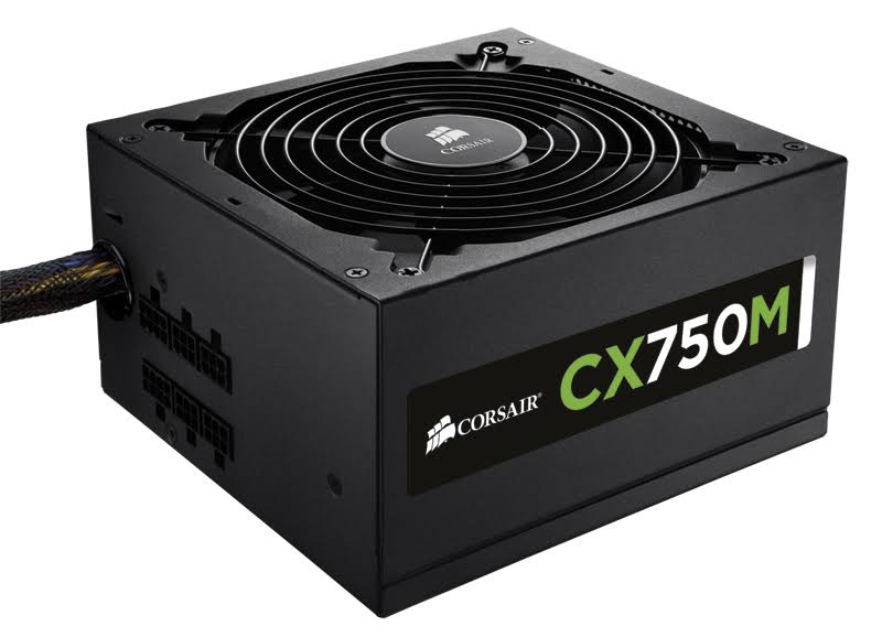 Corsair - CX Series Modular CX750M 750W 80 Plus Bronze ATX Power Supply - Black - Megean