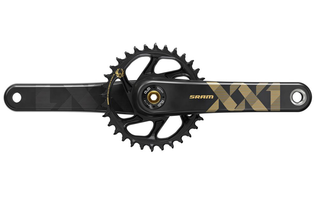SRAM XX1 Eagle Carbon Crankset DUB, 34t, Gold