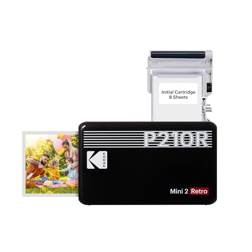 Kodak Mini 2 Retro 4PASS Portable Photo Printer, White L11307