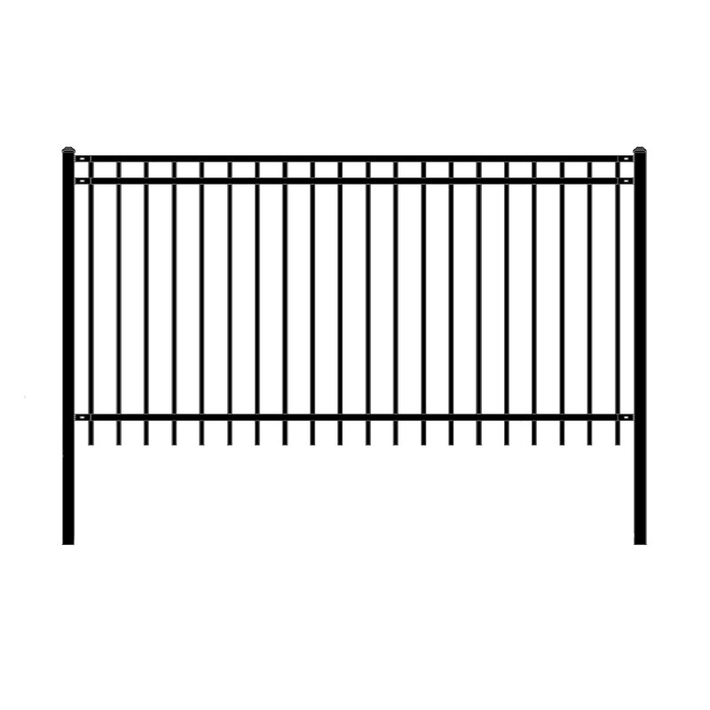 Aleko 8 ft. W Steel Fence Panel, Unassembled D44250