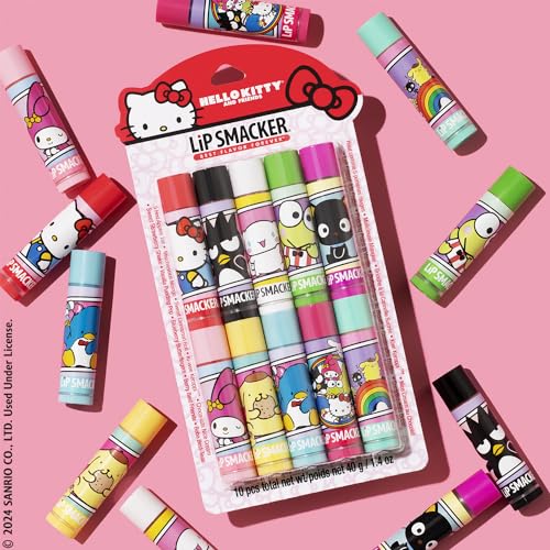 Lip Smacker Original Party Pack - 10 Moisturizing Lip Balms, Classic Flavors S23577