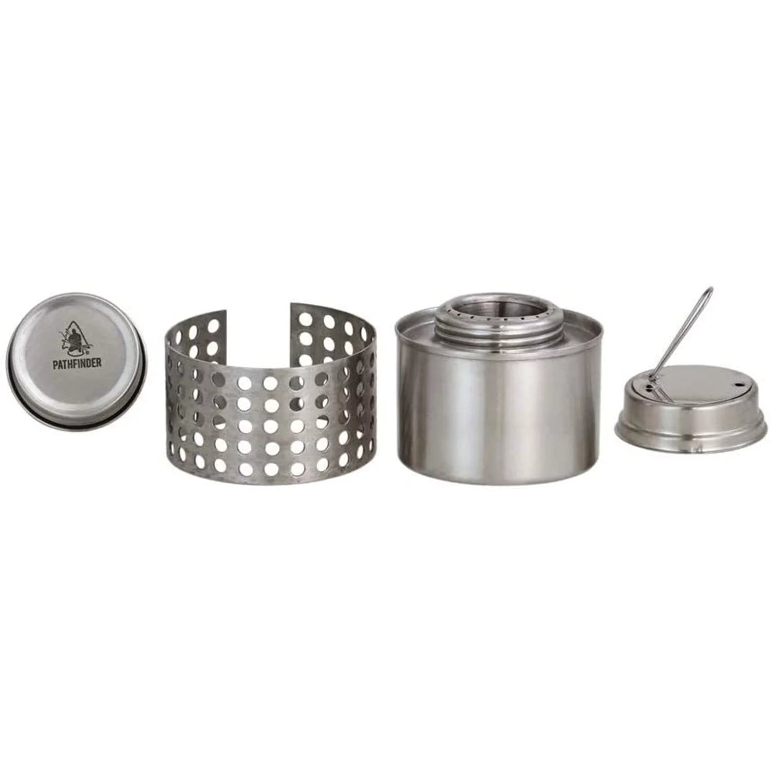 Self Reliance Outfitters Pathfinder Steel Alcohol Camp Stove with Flame Regulator T970