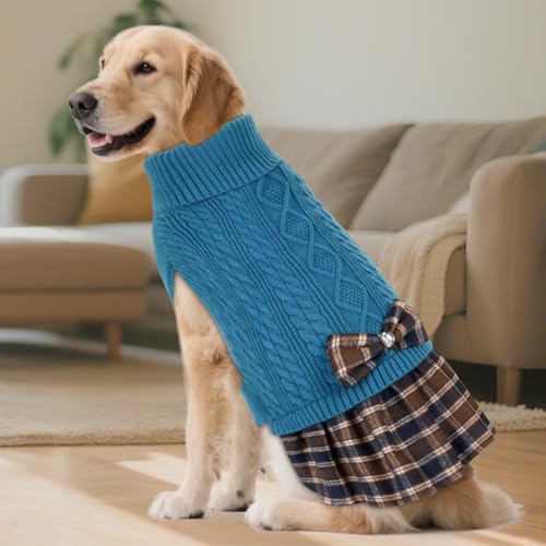 KYEESE Dog Sweater Knitwear with Bowtie for Small Dogs R875009