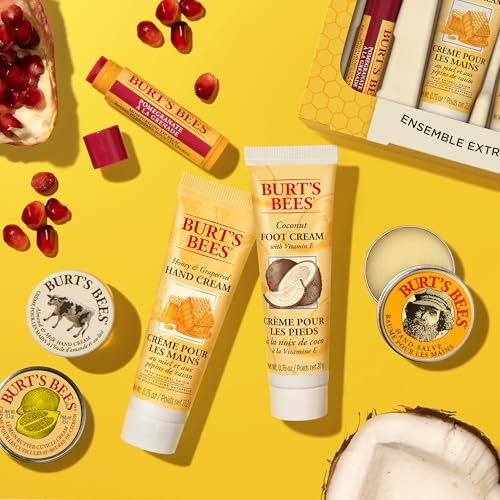 Burt's Bees Tips and Toes Set, 6 Travel Size Products in Gift Box T6935