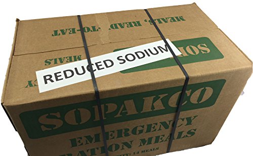 SOPAKCO Sure-Pak MRE Reduced Sodium Emergency Ration Meals, 14 Pack V754301