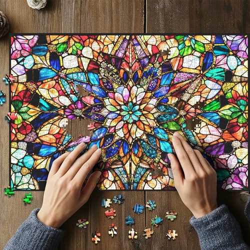 Jigsaw Puzzles for Adults 1000 Pieces Christmas Snowman with Poster E2938
