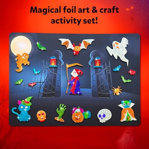 Skillmatics Foil Fun Christmas Ornaments, Mess Free Art Craft Kit for Kids Ages 4-9 S207