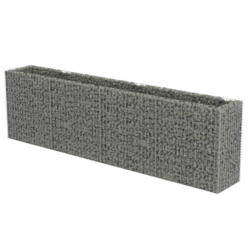 vidaXL Gabion Raised Bed Galvanised Steel K6848