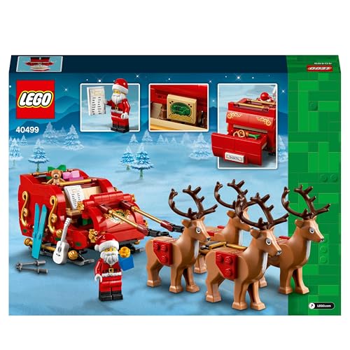 LEGO Santa's Sleigh Building Toy Set with Santa Claus Figurine & Reindeer, Ages 9+ Y3715