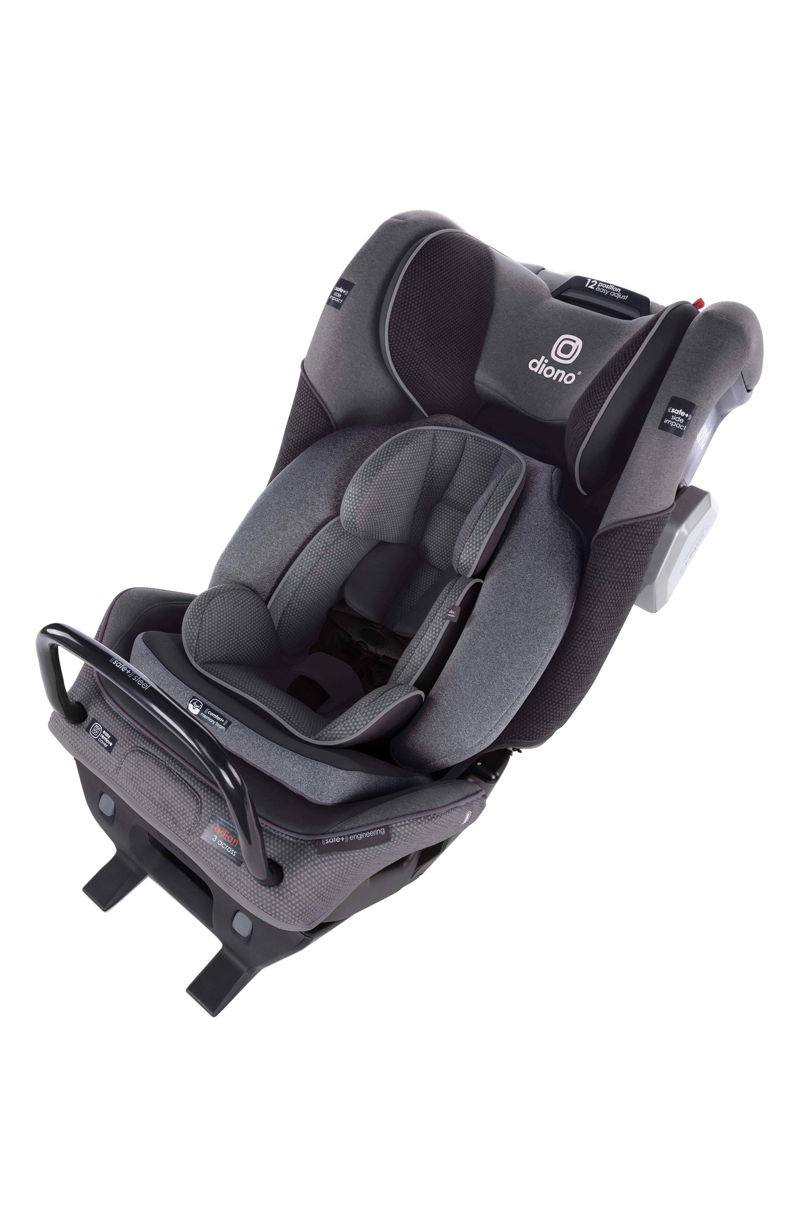 Diono Radian 3QXT All-in-One Convertible Car Seat, Black Jet - Megean