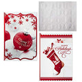 Hallmark Christmas Boxed Card Assortment, Ornament and Stocking (40 Cards with Envelopes and Gold Seals) (1XPX2806)