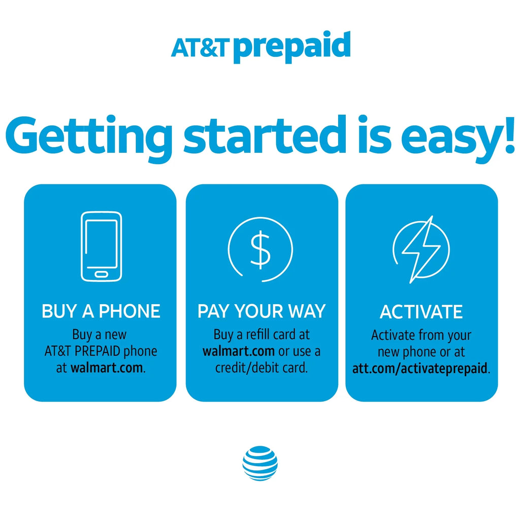 AT&T Calypso 16GB Prepaid Smartphone Chameleon Blue S434