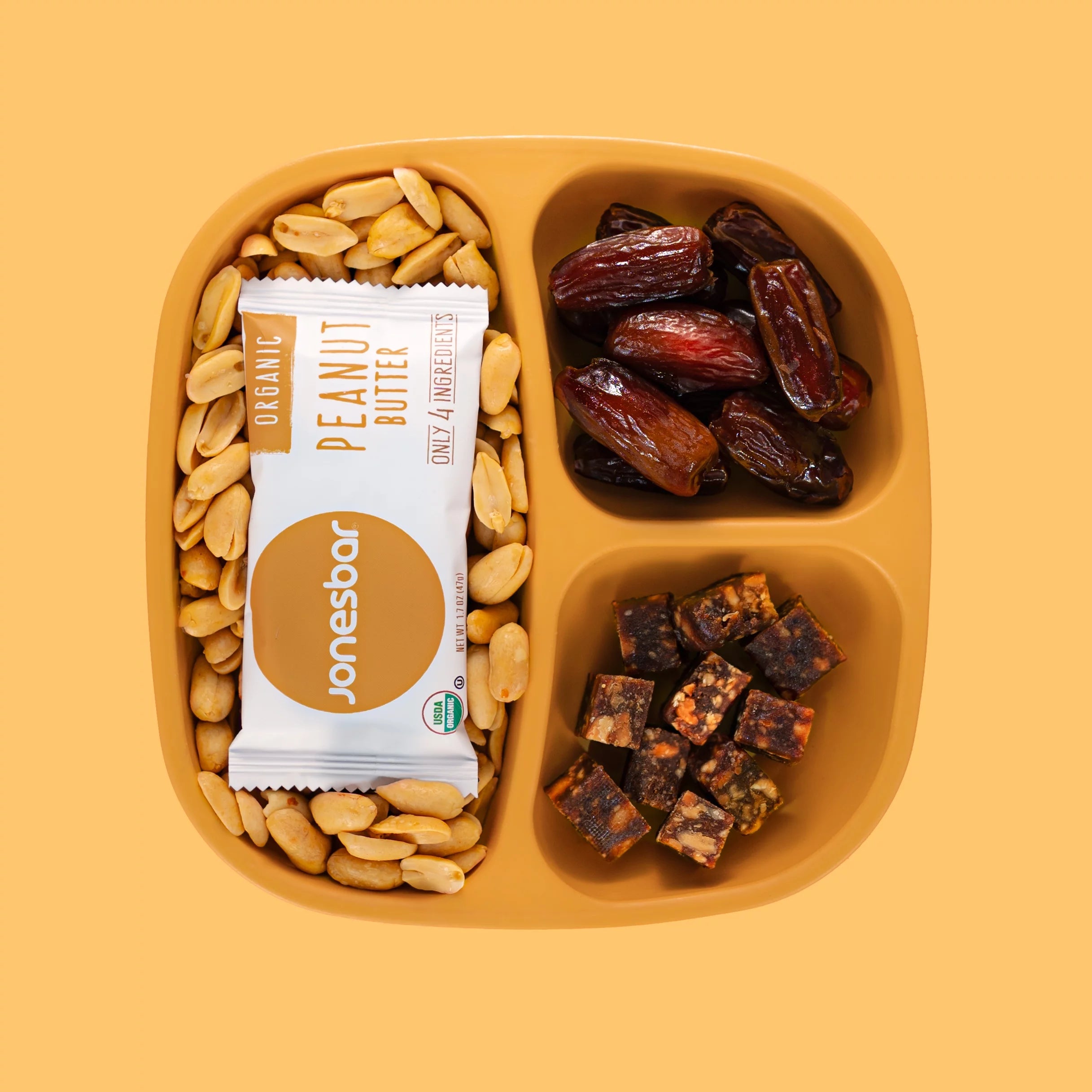 JONESBAR Peanut Lovers Organic Fruit & Nut Bar, 12 Count F440