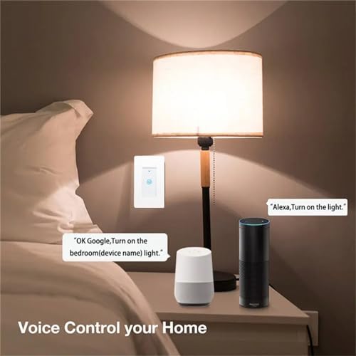 Zigbee Paddle Touch Smart Switch, Alexa and Google Home Compatible, Neutral Wire Required Y846
