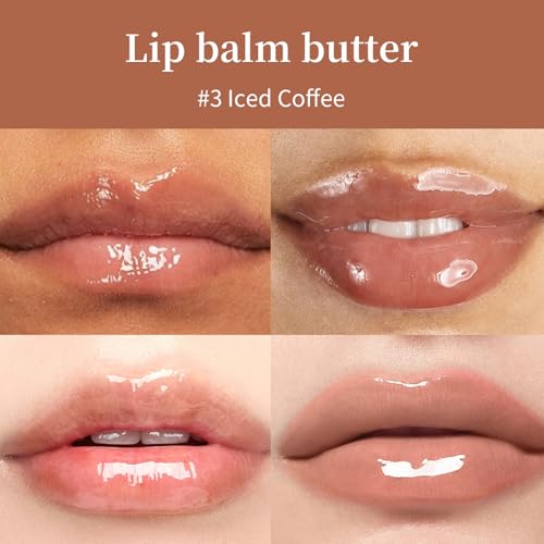 URQT Lip Butter Balm 4PCS, Hydrating Nourishing Lip Care with Natural Oils H306