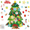 3.3FT Montessori Felt Christmas Tree for Toddlers, DIY Wall Christmas Tree with 32 Ornaments and String Lights, Indoor Xmas Decorations Party Supplies Felt Craft Kits Home Decor Kids Gifts
