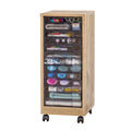 Iris USA Wfc-13, Wooden Finish Desk Organizer, Multifunctional Storage, Office Supply Drawers Cart, Ash Brown, Gray