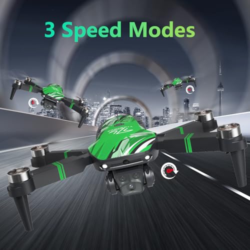 TT19 Foldable 1080P Camera Drone for Adults, Brushless Motor RC Quadcopter, Orange E4143