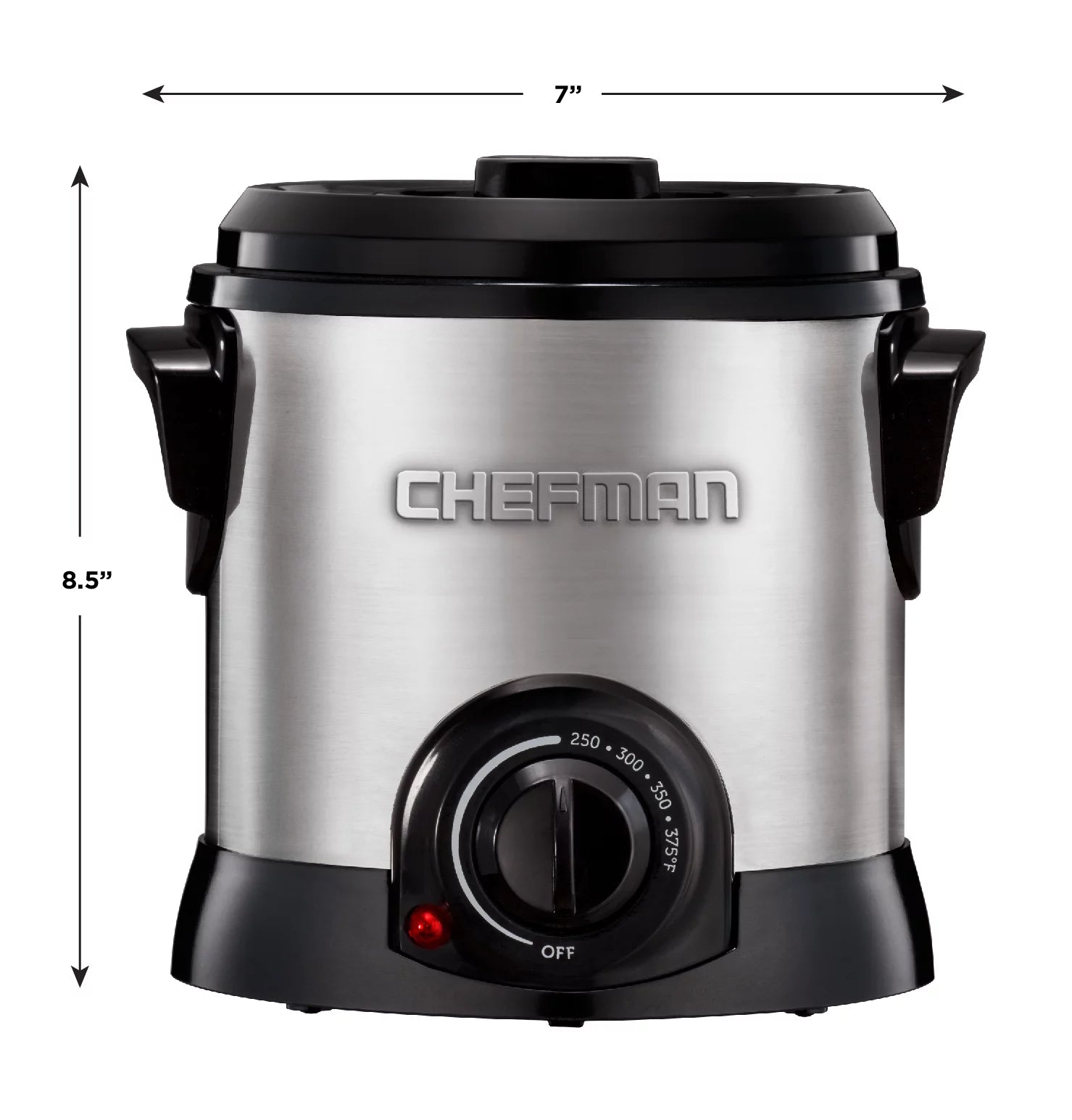 Chefman Fry Guy 1 Liter Deep Fryer, Stainless Steel U348668