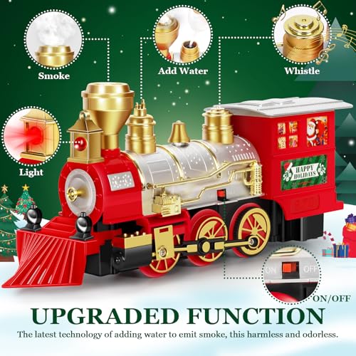 BainGesk Train Set with Steam, Light and Sounds for Kids V3261