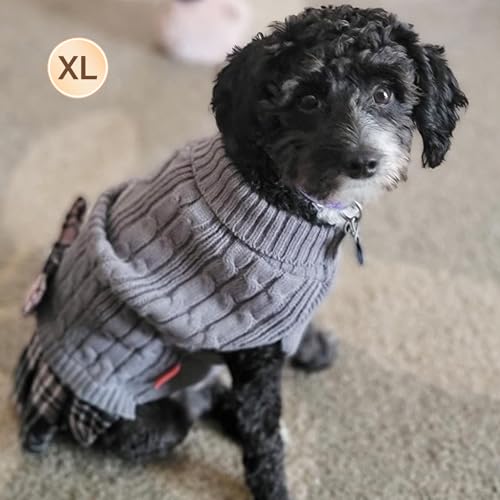 KYEESE Dog Sweater Knitwear with Bowtie for Small Dogs R875009