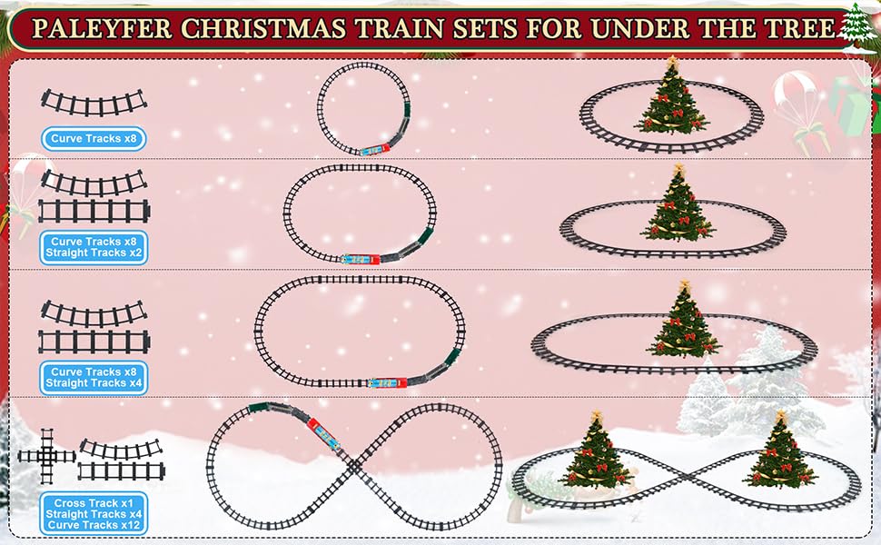Kids Electric Train Set with Remote Control, Lights and Sounds X845180