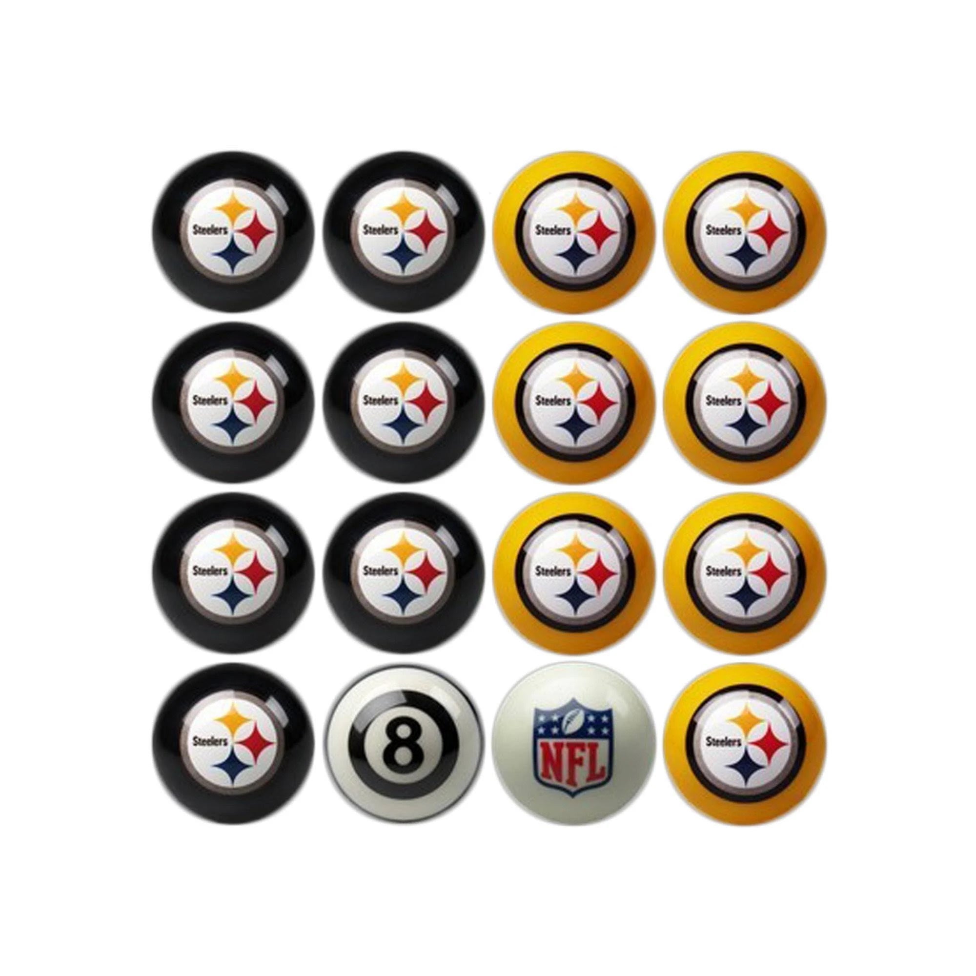 Imperial Home vs. Away Billiard Ball Set -Pittsburgh Steelers