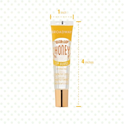 Ruby Kisses Broadway Vita-Lip Clear Lip Gloss 8 Pack, Ultra-Hydrating with Vitamins T1692