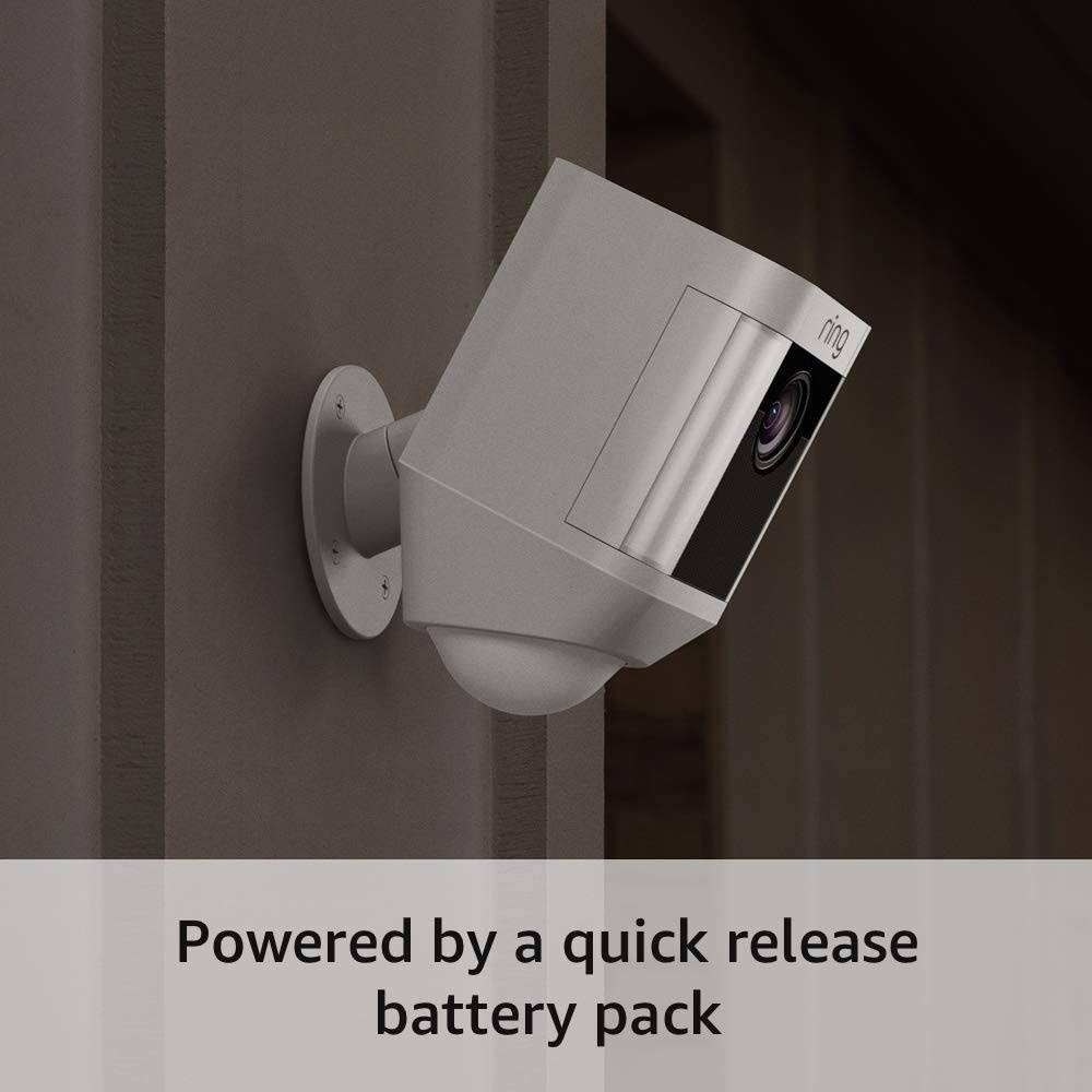 Ring Spotlight Cam Battery HD Security Camera with Two-Way Talk and Siren, Works with Alexa, Black E2911